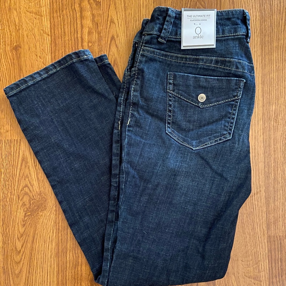 Chico's Platinum Denim Ankle Jeans
